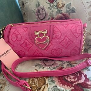 NWT Juicy Couture Pink Crossbody barrel Bag